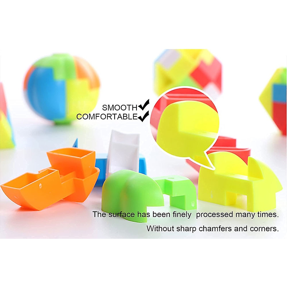 Brain Teaser Puzzles for Teenagers and Adults 12Pcs 3D Unlock Interlock Magic Ball Puzzle ToysMindIQ Test Plastic Puzzle Games for Teens 2025 - $18.99 –P3