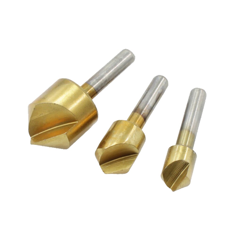 5 pz 6mm 10mm 12mm 16mm 19mm smussatura svasatore punta da trapano 1 flauto 90 gradi set per legno cambio rapido del 2025 a $9.99 –P7