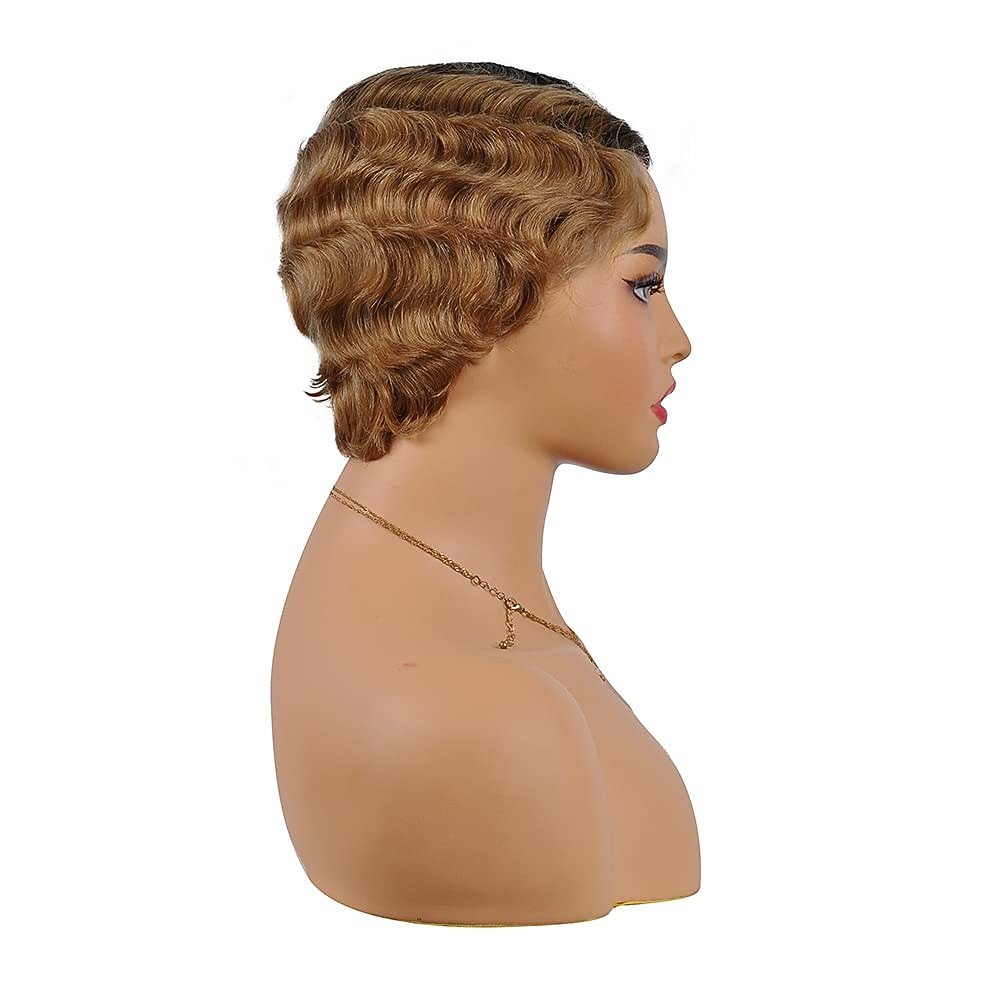 breve pixie cut parrucche per le donne nere mamma parrucca parrucche brasiliane dei capelli umani dito ocean wave parrucca remy parrucca di capelli umani a buon mercato parrucca per il partito del 2025 a $23.99 –P9