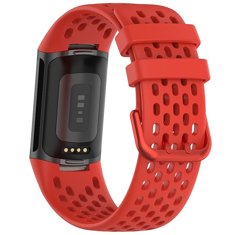 Correa de Smartwatch Compatible con Fitbit Charge 5 Silicona suave Reloj inteligente Correa Impermeable Ajustable Transpirable Correa Deportiva Reemplazo Pulsera 2025 - $11.99 –P2