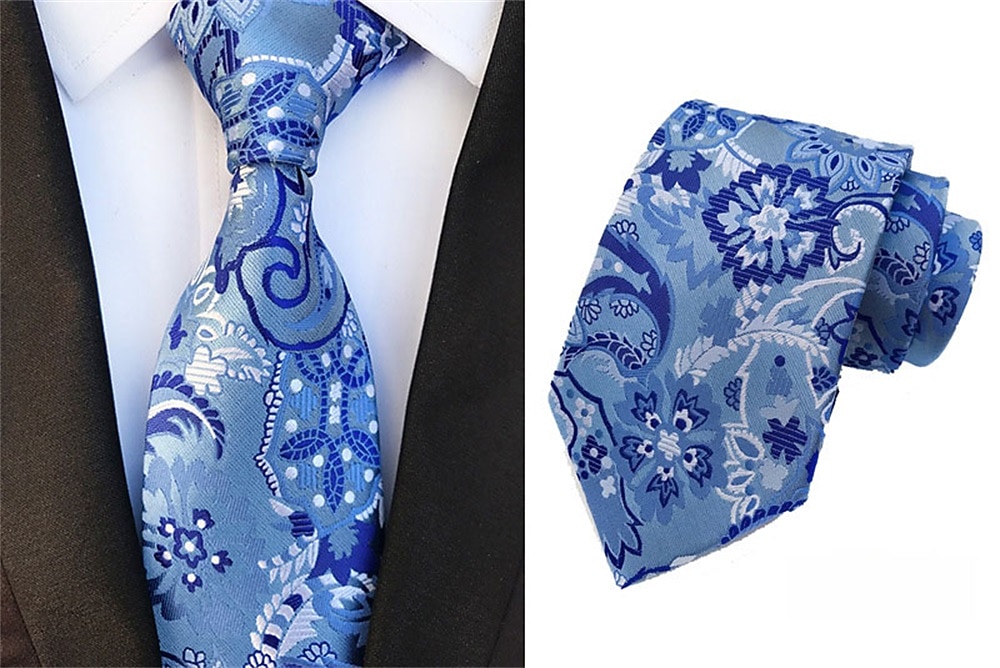 Homme Cravate Cravates Travail Mariage Gentleman Style formel Style moderne Classique Mode Jacquard Formel Entreprise robe ceremonie de 2025 ? $7.99 –P4
