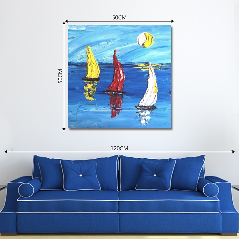 Oil Painting Hand Painted Square Abstract Still Life Modern Stretched Canvas 2026 - $131.99 –P4