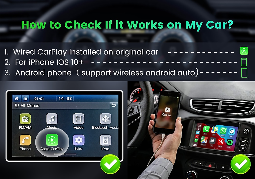 Carlinkit 4.0 CPC200-CP2A wired to wireless CarPlay carbon fibre