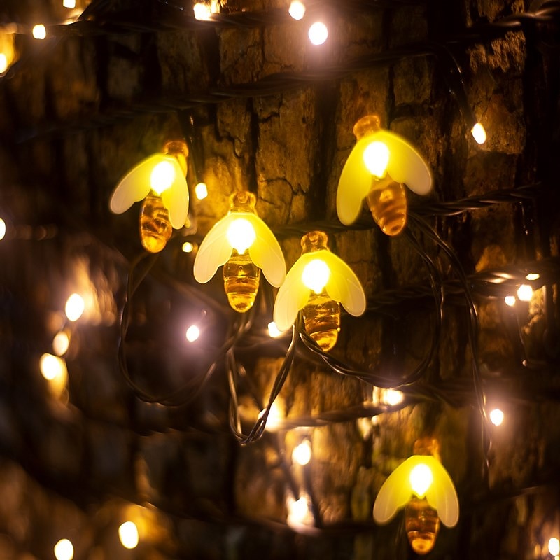 Luci solari da esterno da 5 m, 20 LED, luci da giardino a LED impermeabili per feste di Natale&amp; vacanza del 2025 a $16.99 –P7
