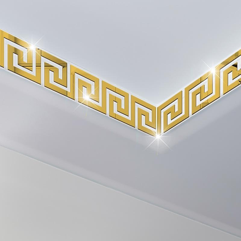 خلفيات باردة خط الدليل الموجي جدار جدارية الحدود قشر والعصا ذاتية اللصق الفينيل الحديثة الجدار ملصق لغرفة 10 سم (4 '') × 10 سم (4'') × 10 قطع 2025 - $11.99 –P14