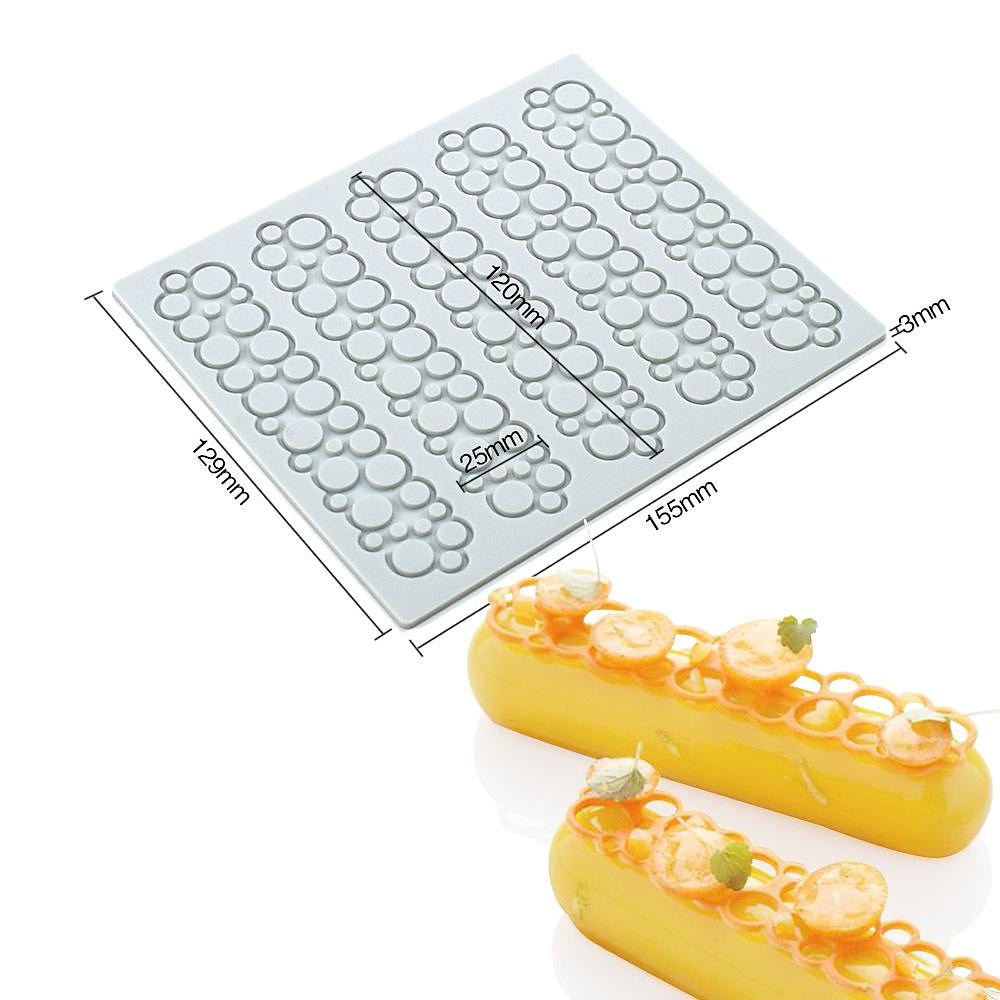 lång remsa kärlek bubbla fondant spets pad pyssel bak dekoration molekylär matlagning tryckform 2025 - $2.99 –P11