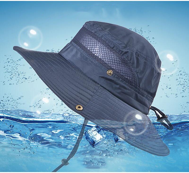 Sombrero Para El Sol Para Hombre y Mujer Proteccion Solar Ala Ancha De Azul  NEW