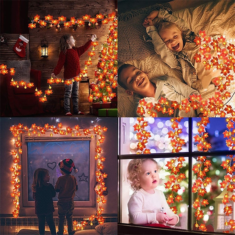 luci a stringa solari a led impermeabili ip65, decorazione esterna a forma di foglia di edera per il giardino di Natale&amp;feste in terrazza del 2025 a $11.99 –P15