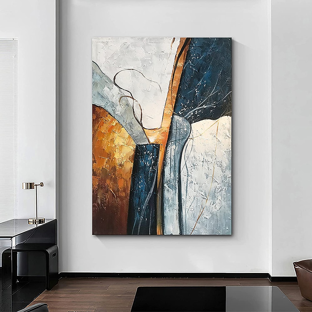 Oil Painting Hand Painted Vertical Abstract Modern Rolled Canvas (No Frame) 2026 - $74.99 –P2