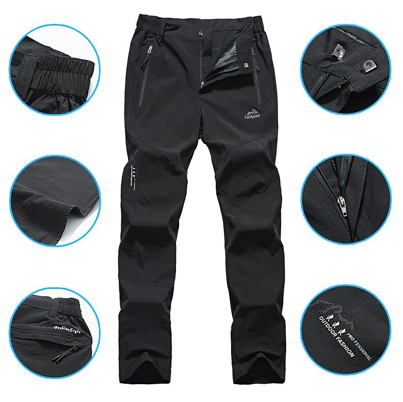 Miesten Vaellushousut Työhousut Kesä Ulko- Hengittävä Kevyt Pehmeä Mukava Alaosat Musta Harmaa Kalastus Kiipeily Juoksu L XL XXL XXXL 4XL 2025 - $25.59 –P1
