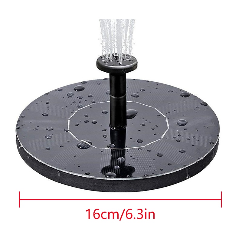 Solarbrunnen Poollicht 2pcs 1pcs Solarwasserbrunnen Poolteich Wasserfallbrunnen Gartendekoration Outdoor-Vogelbad solarbetriebener Brunnen schwimmendes Wasser 2025 - $34.99 –P3