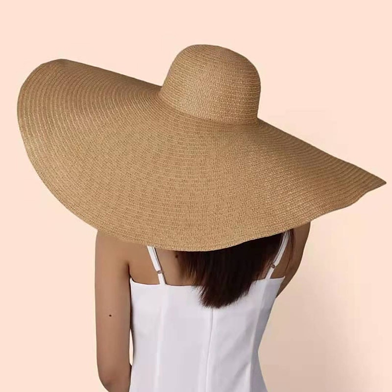 Dam Solhatt Stråhatt Sugrör Boho Strandstil 2025 - $19.99 –P2