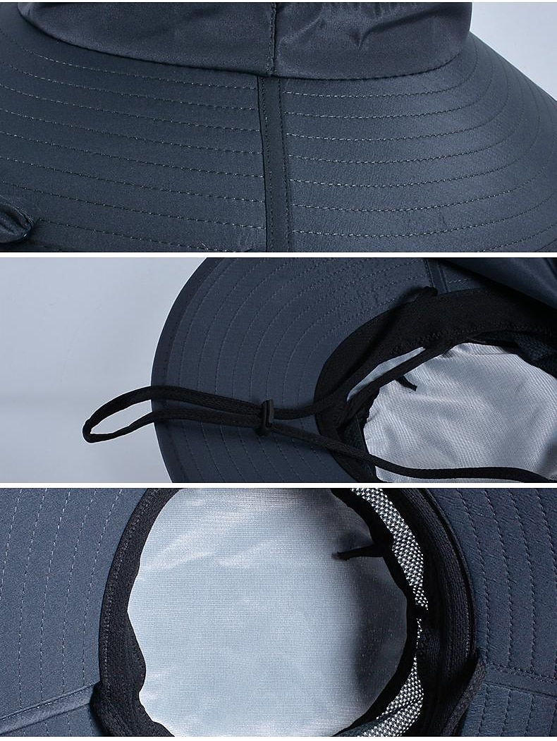 Chapeau de soleil Chapeau de pêche Chapeau de randonnée Chapeau Imperméable Protection Solaire UV Écran solaire Été Printemps Large bord avec rabat de cou Homme Femmes Pêche Activité de 2026 ? $15.99 –P6