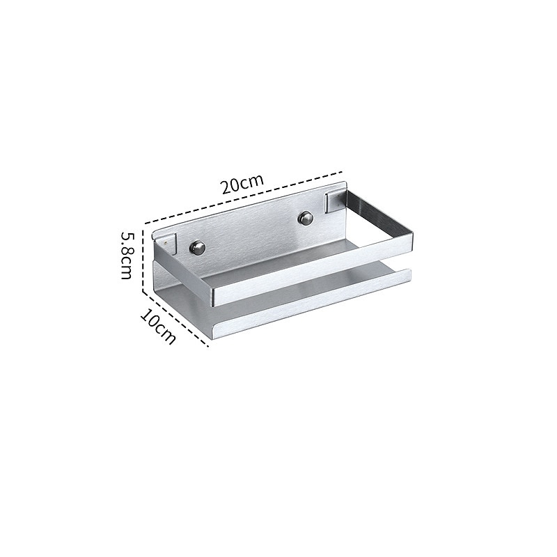 Caddie de douche salle de bains cuisine support de rangement tenture murale 304 support de rangement en acier inoxydable salle de bains cuisine fournitures support de rangement multifonctionnel de 2025 ? $31.99 –P9