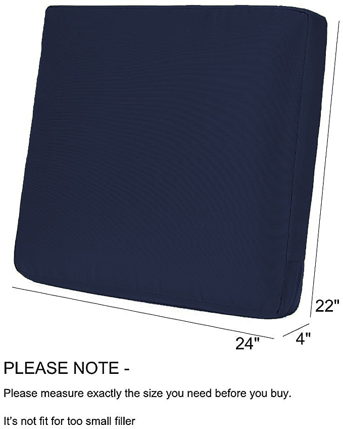 4 pcs Waterproof Seat Cushion Cover Outdoor Patio Garden Striped Water-Resistant Simple Square Zipper Traditional Classic Solid Color 2025 - $31.99 –P7