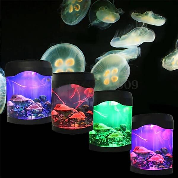 meduză rezervor lumina marină înot lumină de dispoziție led acvariu colorat lumini de noapte lampă pentru copii lumini decorative 2025 - $25.99 –P7