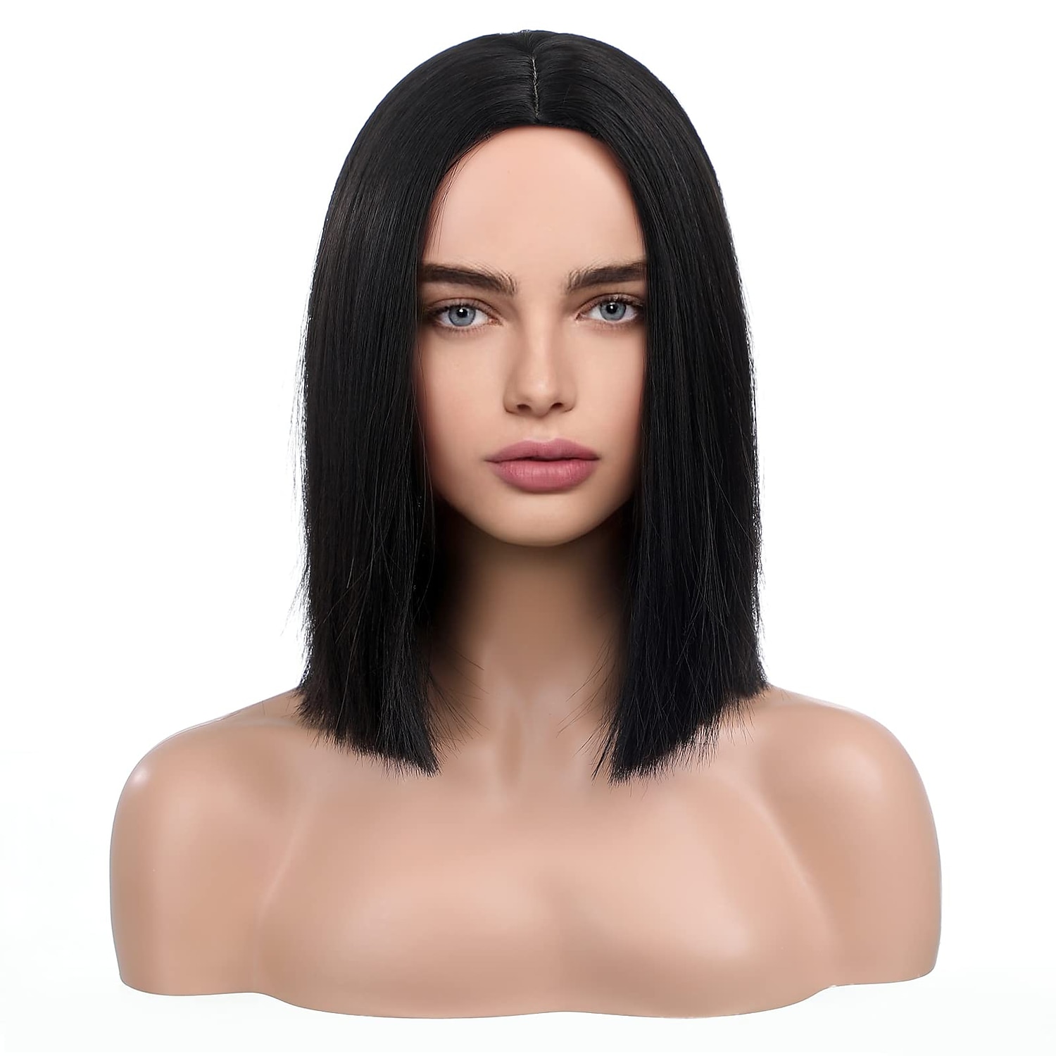 peruci albe pentru femei lungimea umerilor peruci par drept peruci bob 2025 - $23.99 –P6