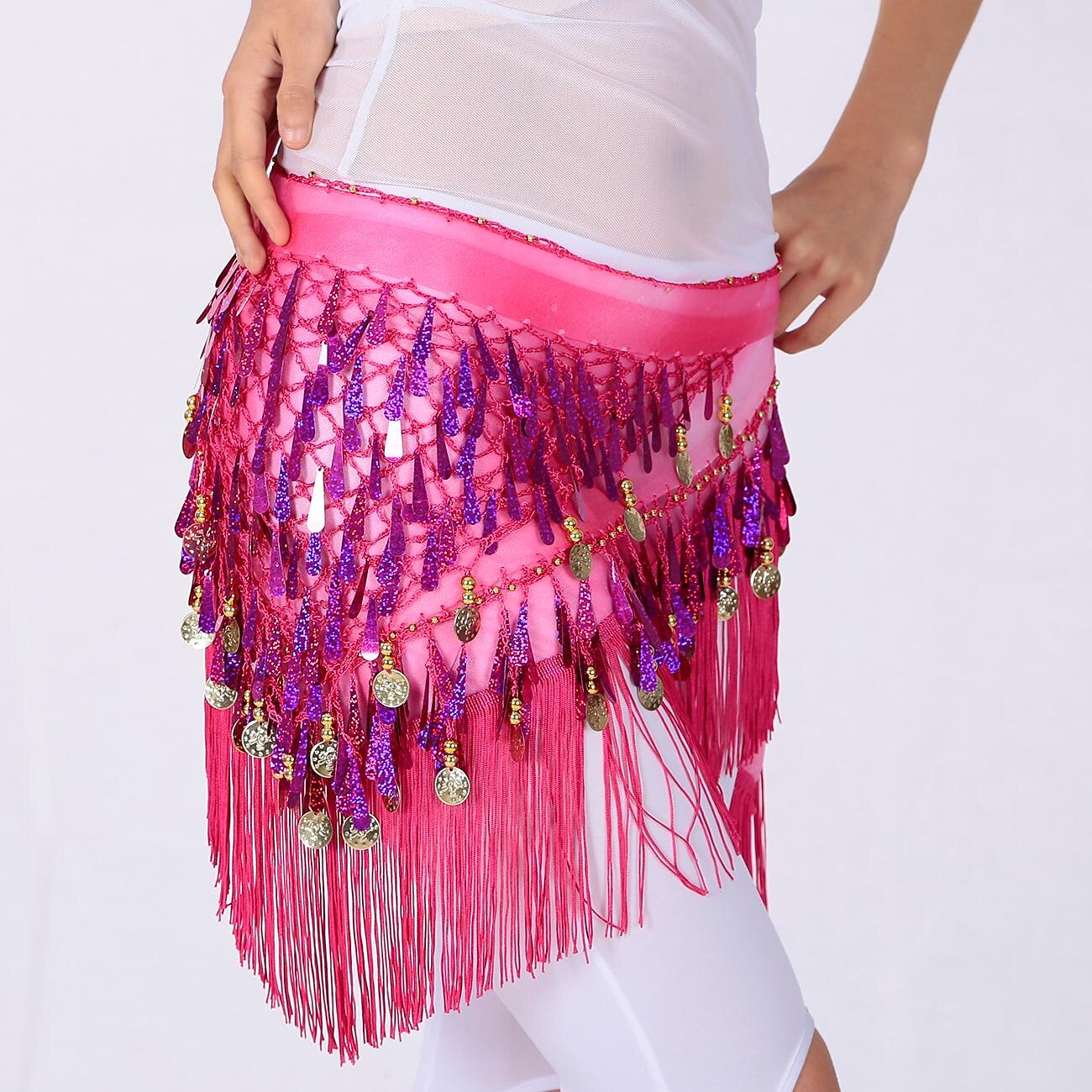 Magedans Dansetilbehør Belte Glimmer Holder Ledning Dusk Dame Trening Ytelse Høy Paljetter Polyester 2025 - $14.99 –P3