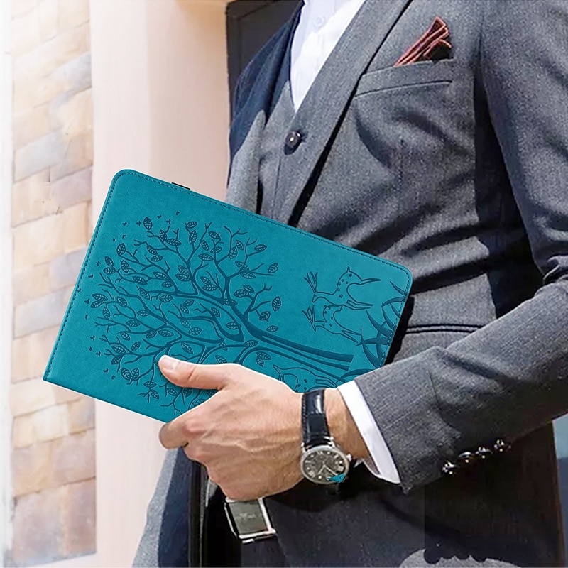 لوح أغط / كفرات من أجل Samsung Galaxy Tab S8 S7 11'' S6 لايت A8 10.5'' A7 A 8.0" 2022 2020 2019 مع حامل قلب حامل قلم رصاص زهور TPU جلد PU 2025 - $25.99 –P4