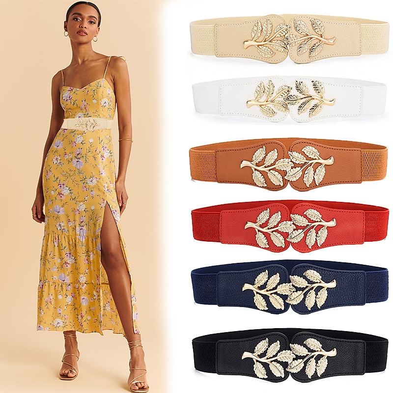 Pentru femei Curea Largă centura corset Canava Metal Bucke Geometric Cord Wowen Oficial Muncă Zilnic Negru Alb Roșu-aprins Bleumarin 2025 - $9.49 –P1
