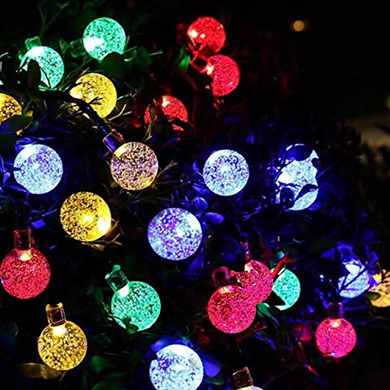 Solar String Lights LED Outdoor Lights 6.5m 30 LEDs Set Mounting Bracket Warm White Wedding Party Holiday Patio Garden 3V 2025 - $25.99 –P13