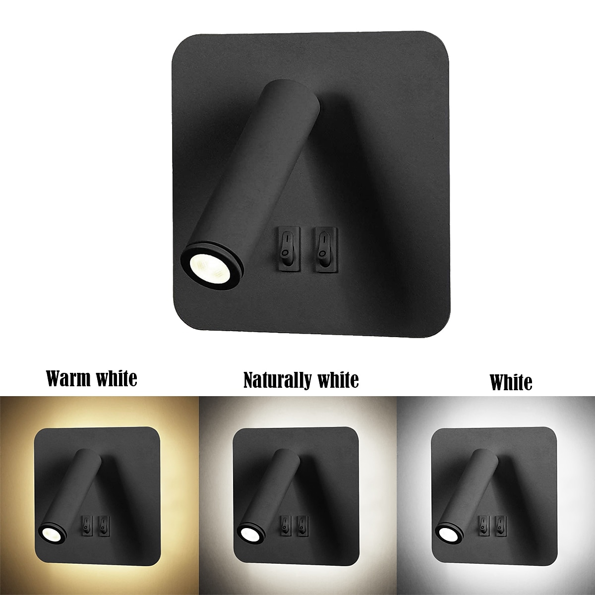 8w moderne indoor wandlamp led wandkandelaar lezen spotlight met schakelaar 350 swivel 2 in 1 5w wandspot led wandlamp voor slaapkamer nachtkastje woonkamer studeerkamer 2026 - $42.99 –P1