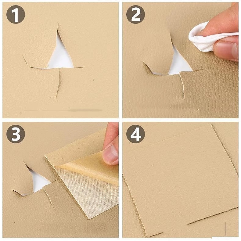 Tiktok Leather Repair Patch，Self-Adhesive Couch Tape，Stick for Sofa Couche,Car Seats,Cabinets,Wall,Handbags,Multicolor Available Anti Scratch Leather Peel 2025 - $4.49 –P5