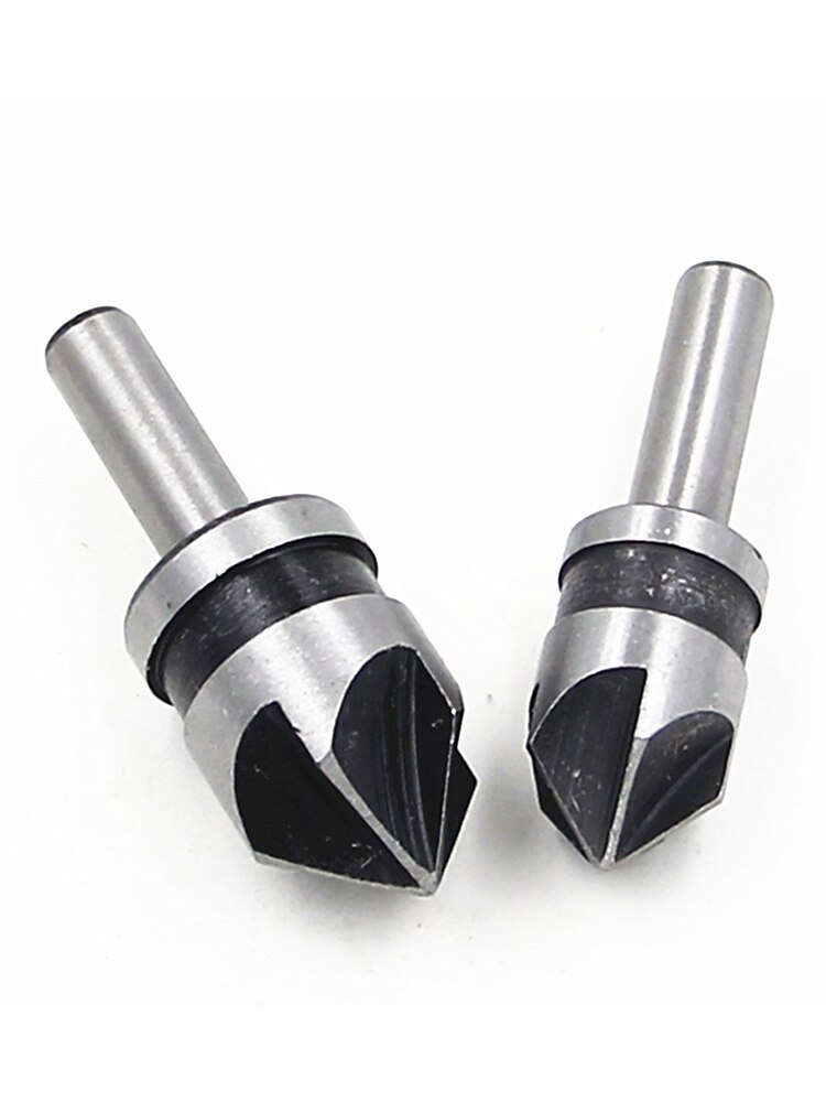 5pc 1/4 ''gambo 5 flauto smusso smussatura set misto cutter svasatore drill bit strumento la lavorazione del legno strumenti professionali di carpenteria del 2025 a $8.99 –P5