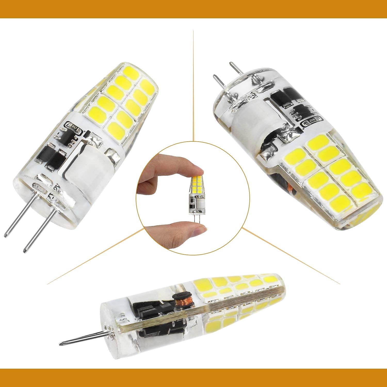 2025年 10個のg4led電球3wはjcハロゲン30w電球を置き換えることができます暖かい白自然光白色光調光ac/dc12-24vフリッカーフリーac/dc12およびac220vはキャビンの下のアイスホッケーランプ照明に適用可能  コレクション – $36.99 –P5