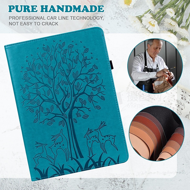 Tablet Case Cover For Samsung Galaxy Tab S8 11'' S7 11'' S6 Lite 10.4" A8 10.5'' A7 10.4'' A 8.0" 2022 2020 2019 with Stand Holder Flip Pencil Holder Flower TPU PU Leather 2025 - $12.99 –P4