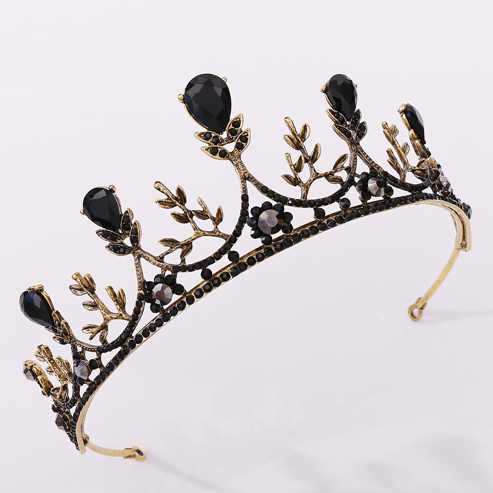 corona di regina barocca gioiello - strass platino corone giubilari e diademi per donna, accessori per capelli per feste in costume con pietre preziose,elisabetta del 2025 a $22.99 –P2