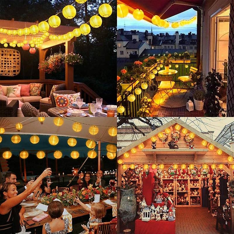 Solar LED Lantern String Lights – Waterproof Outdoor String Fairy Lights 1.5M to 3M, Christmas Window Decoration Warm White Bulbs for Outdoor Garden, Party, and Patio Decor 2025 - $24.99 –P7