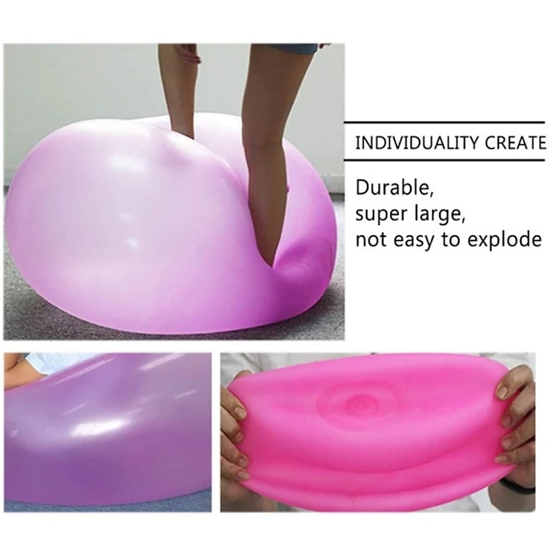 1/2/3 pcs Toy Bubble Ball with pump 27/47 inch Holiday Bouncy Ball Elastic Super Large Beach Balloon Inflatable Funny Toy Ball for Garden Outdoor Indoor Play 2025 - $23.37 –P12