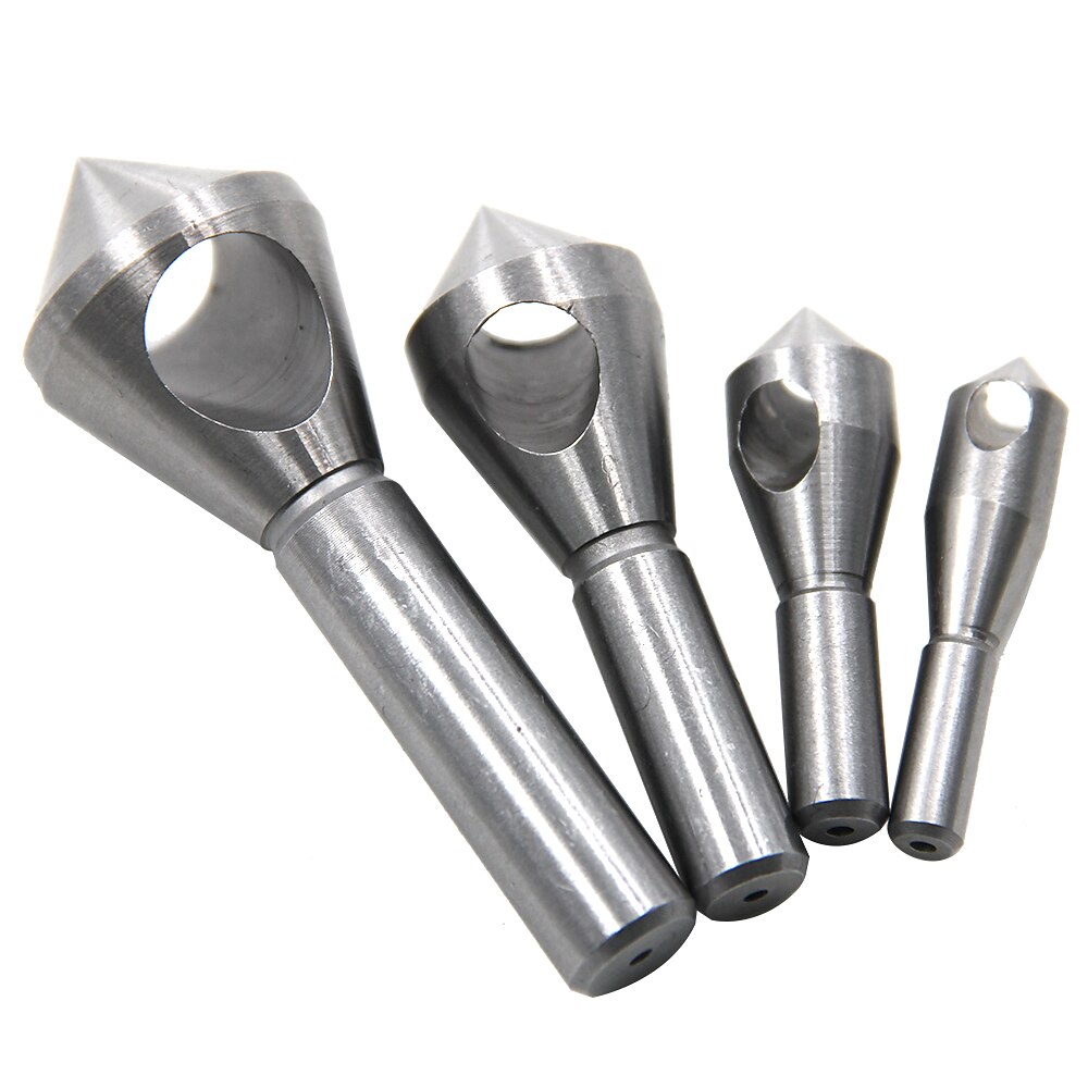Set 4 bucăți 2-5-10 -15 -20 burghiu conic gaură conic tăietor din oțel cu cap înfundat burghiu de debavurat 2025 - $23.99 –P11