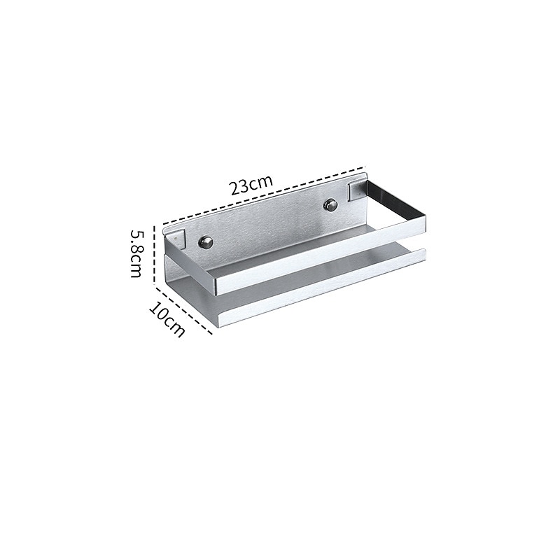 Caddie de douche salle de bains cuisine support de rangement tenture murale 304 support de rangement en acier inoxydable salle de bains cuisine fournitures support de rangement multifonctionnel de 2025 ? $31.99 –P10