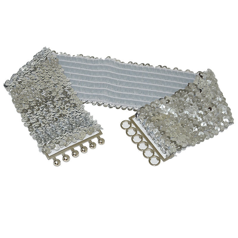 Dámské Široký pásek Korzetový pásek Kovový řetízek Plátno Metal Bucke Geometrie Formální Párty Denní Černá Stříbrná Zlatá Rubínově červená 2026 - $9.49 –P4