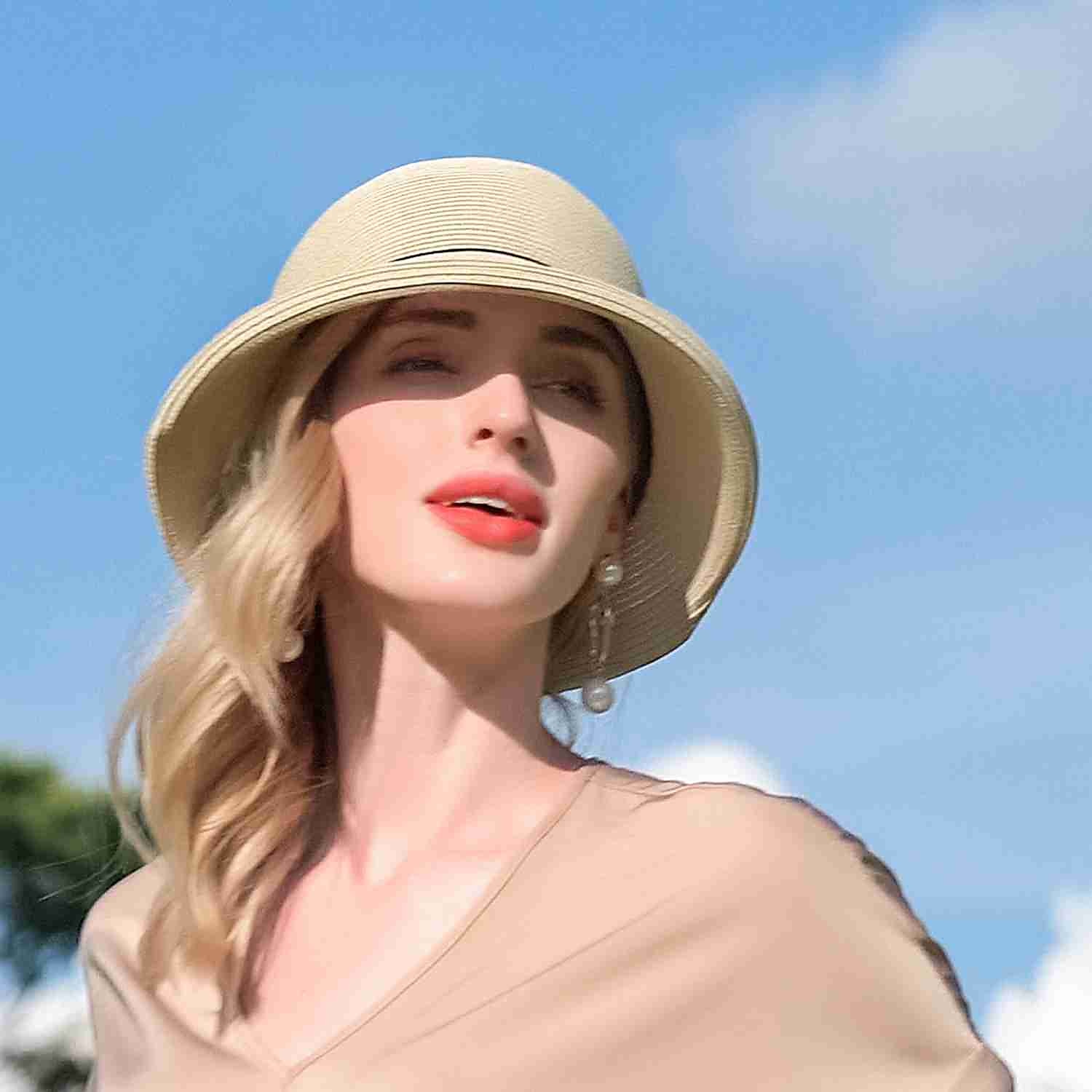 Bohemian Beach Straw Hats with Beading / Color Block 1pc Party / Evening / Casual Headpiece 2025 - $26.99 –P2