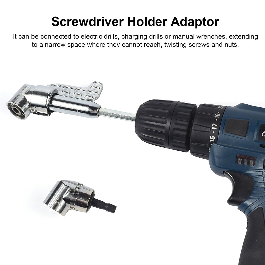 105 Degree Right Angle Drill Adapter Screwdriver Head Drill Shank Bit Steel Joint With Angle 1/4 Hex Bit Socket Screwdriver Bending Adapter 2026 - $11.99 –P17