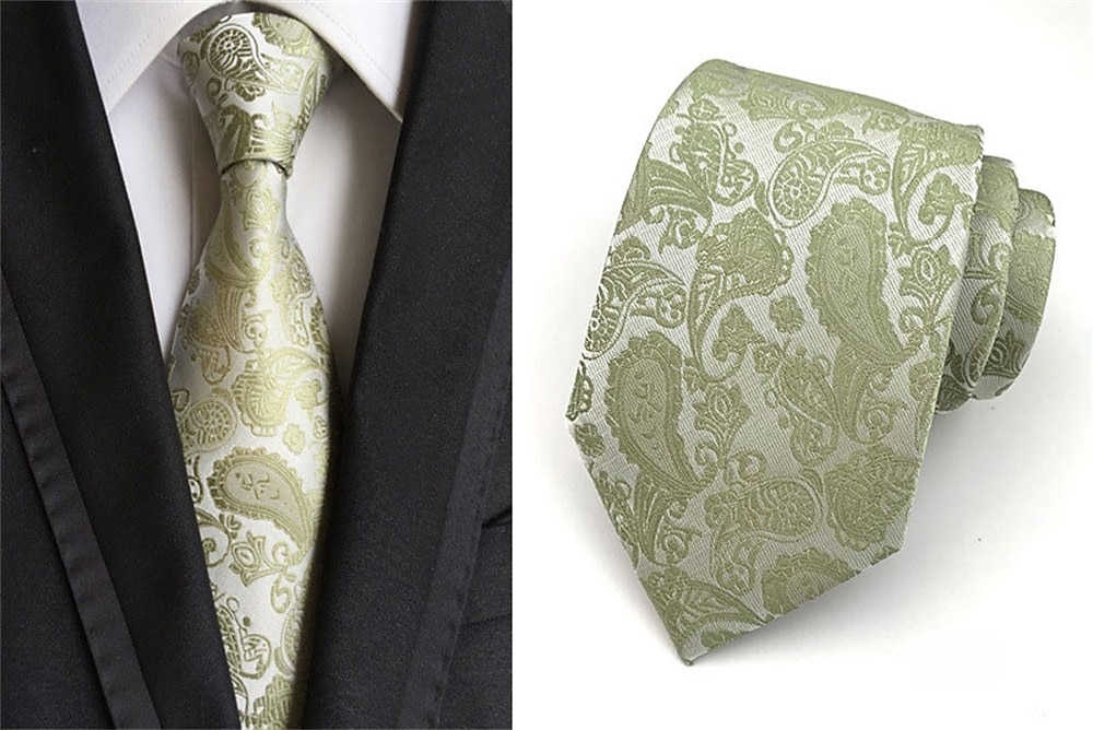 Herre Slips Kontor Bryllup Herre Formell Stil Moderne Stil Jacquard Mote Jacquardvevnad Formell Virksomhet Formell kveld 2025 - $12.99 –P9