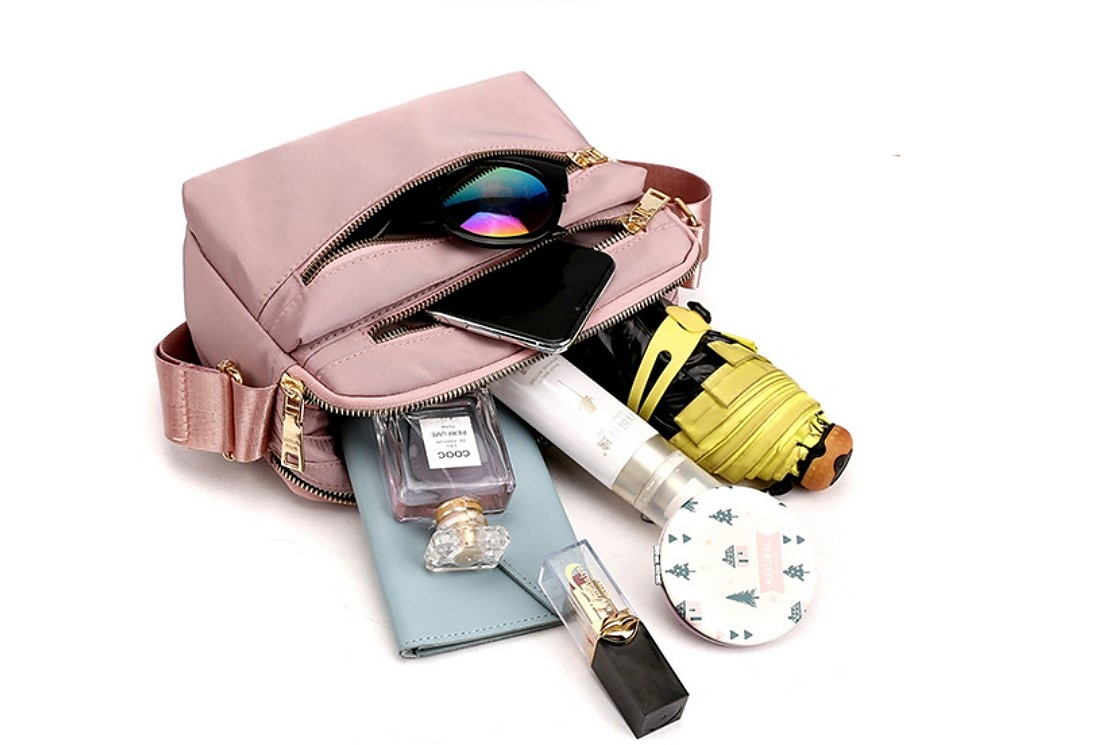 Dame Crossbodyvesker Nylon Daglig Helfarge Svart Rosa Blå 2025 - $24.99 –P1