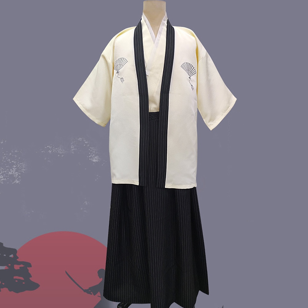 Men's Yukata Robe Kimono Japanese Traditional Masquerade Adults Kimono Coat Party 2025 - $56.99 –P5