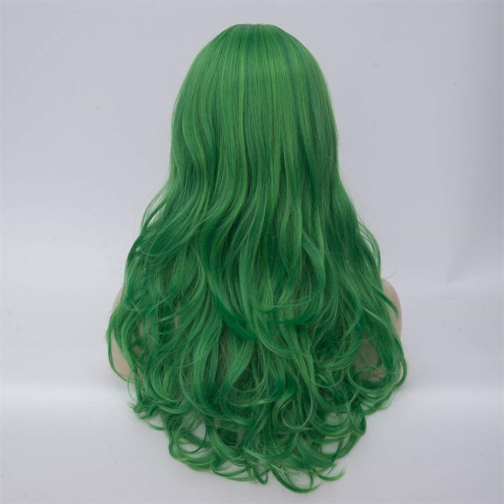 parrucche a caschetto rosa per le donne parrucca corta diritta parrucca sintetica con parte centrale lunga fino alle spalle per feste cosplay colorate parrucche del giorno di san patrizio parrucche del 2025 a $20.99 –P5