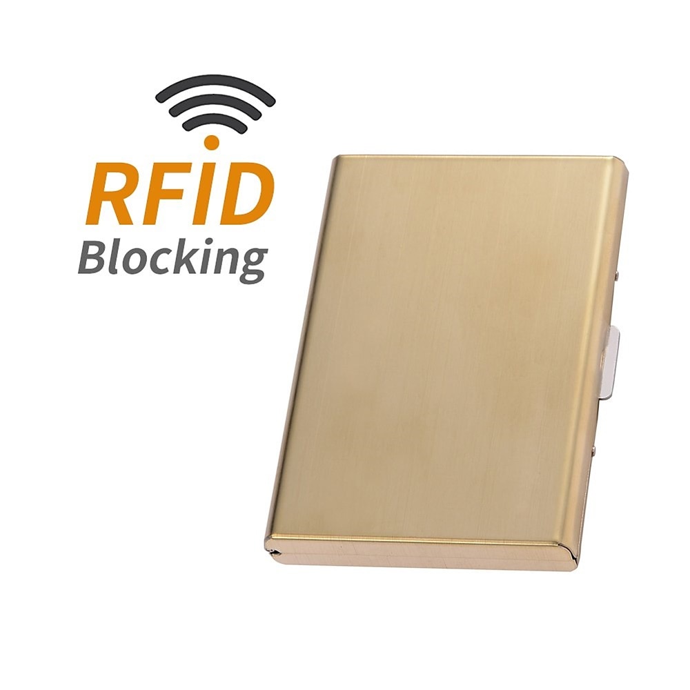 Credit Card Holder Stainless Steel Credit Card Case Metal ID Card Holder RFID Wallets Business Card Holder for Women or Men 2025 - $11.99 –P3