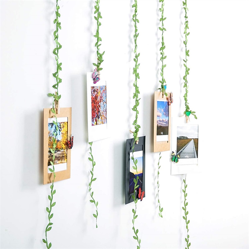 265 Ft Leaf Ribbon Artificial Vines Leaves String Trim Ribbon Wild Jungle Botanical Greenery for Baby Shower Party Wedding Home Wreaths & DIY Craft 2025 - $15.99 –P4