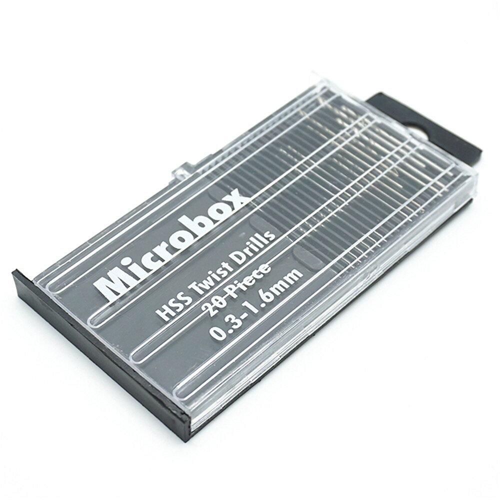 2025年 20本/セット0.3mm-1.6mmミニ高速度鋼ツイストドリルビットセットマイクロhssドリルビットセットケース付き  コレクション – $7.99 –P1