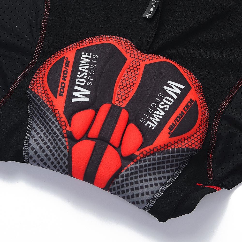 WOSAWE Voor heren Fietsondergoed Fietsbroek Gevoerde wielrenshorts Fietsen Short / Broekje Ondergoedshorts Semi-strakke pasvorm Bergracen Wegwielrennen Sport 4D Pad Ademend Sneldrogend Vermindert 2025 - $19.99 –P15