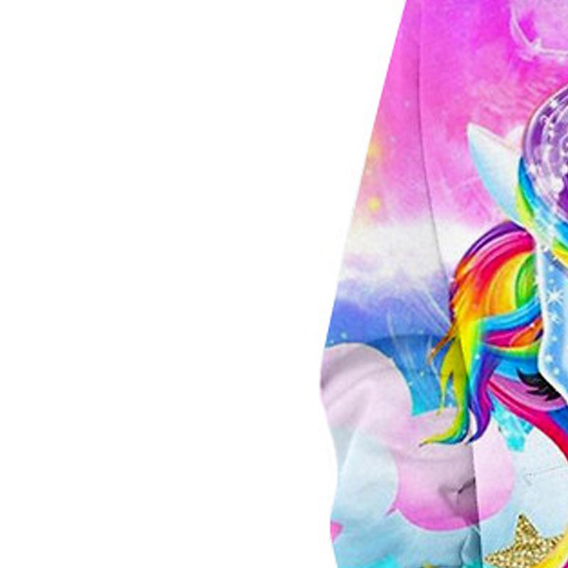 Fille 3D Animal Licorne Sweat à capuche manche longue 3D effet Printemps Automne Mode Vêtement de rue Adorable Enfants 3-12 ans Extérieur du quotidien Intérieur Standard de 2026 ? $18.99 –P4