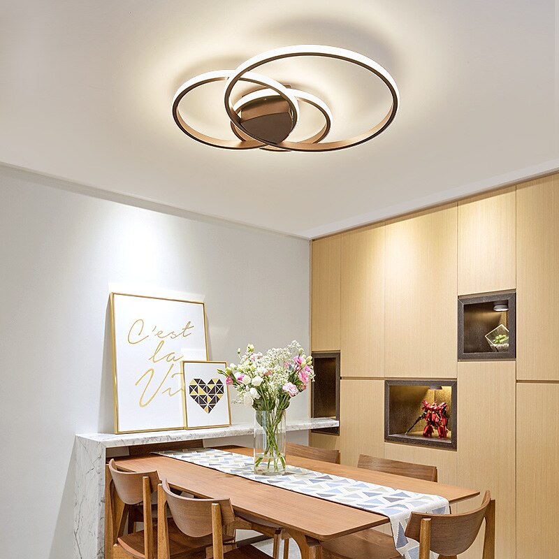 55 cm dimbare plafondlamp led metaal moderne stijl mode geschilderde afwerkingen 220-240v 2025 - $253.79 –P3