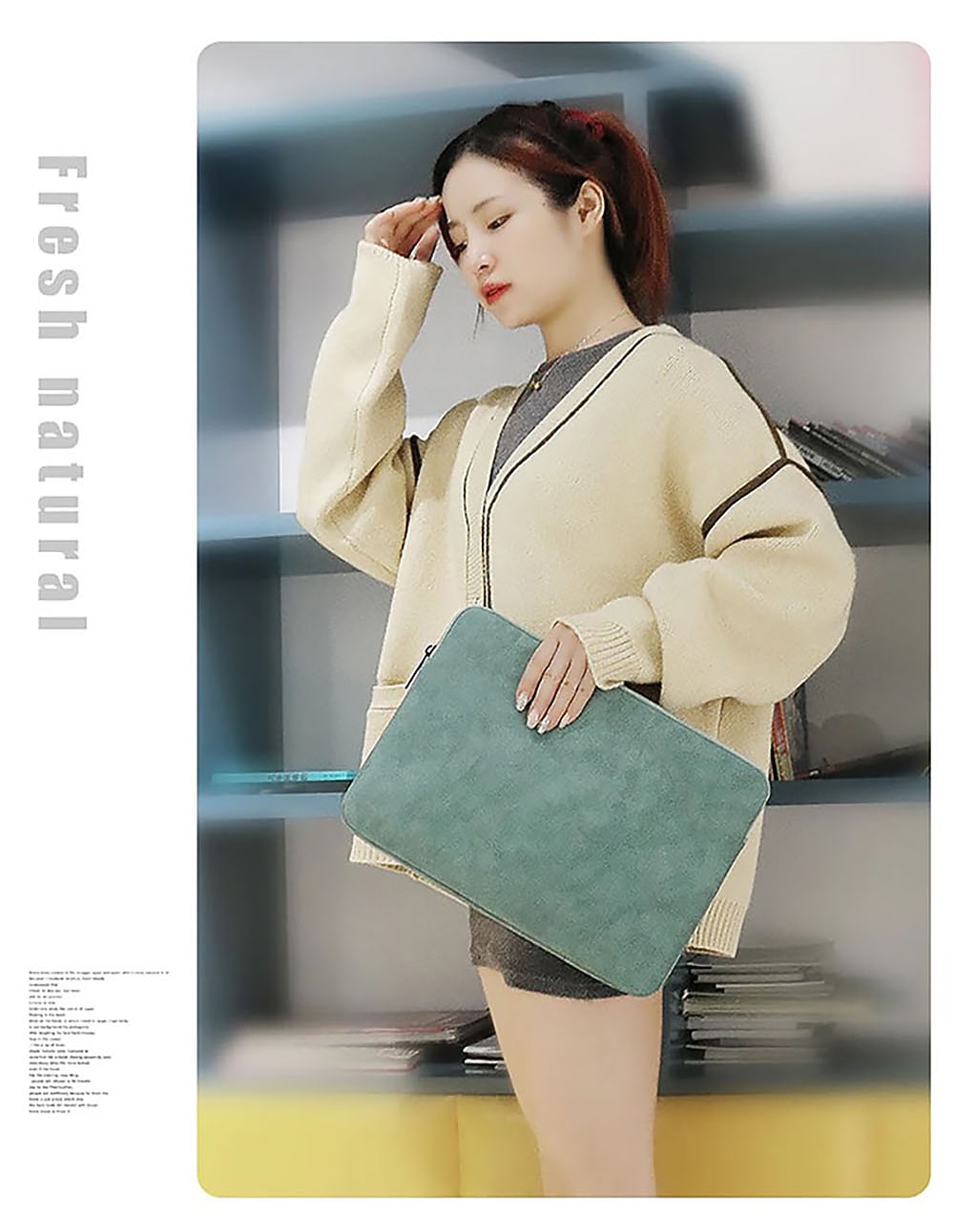 laptop sleeves litbest 10" 12" 14" veske til bærbar PC, kompatibel med macbook, hp, dell, lenovo, asus, acer, chromebook notebook, vanntett støtsikker pu skinn solid farge, for kontor&amp; skoler 2026 - $22.99 –P5