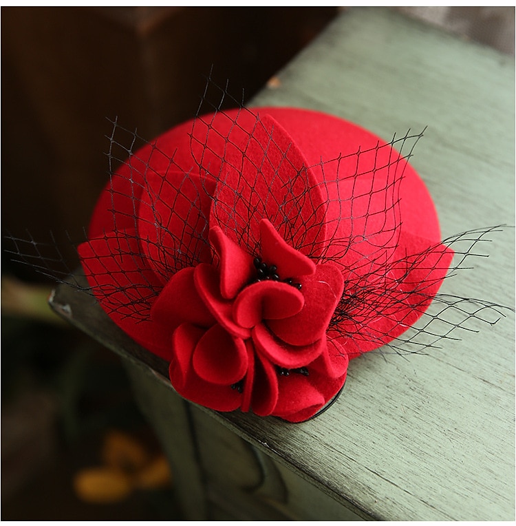 Retro Vintage 1950s Fascinator Hat Kate Middleton Women's Masquerade Party / Evening Bachelorette Party Adults Hat 2025 - $35.99 –P5